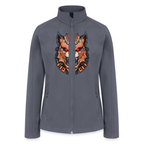 Tribal Demon Wolf Mask - Women’s Soft Shell Jacket