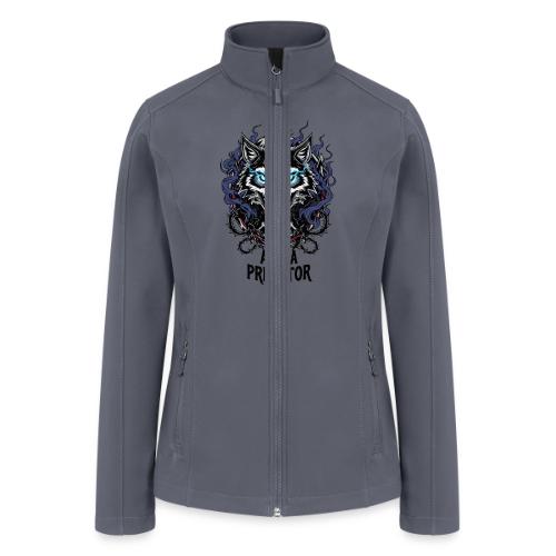 Alpha Predator Wolf Fierce Neon Eyes - Women’s Soft Shell Jacket