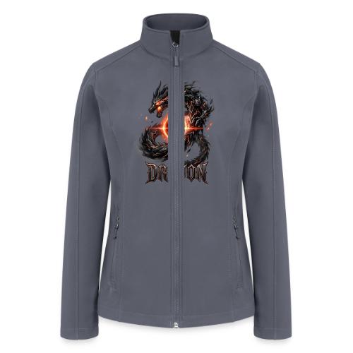 Dravon Fire Dragon Dark Fantasy Graphic T-Shirt - Women’s Soft Shell Jacket