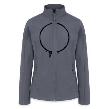 Frame stamp border Graffiti - Women’s Soft Shell Jacket - gray - Front