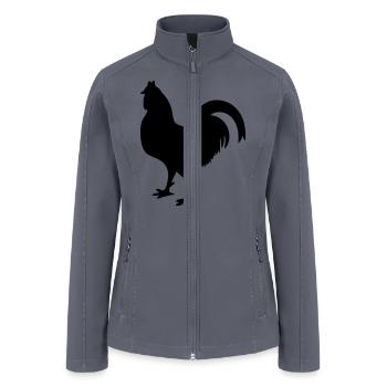 chicken - Women’s Soft Shell Jacket - gray - Front