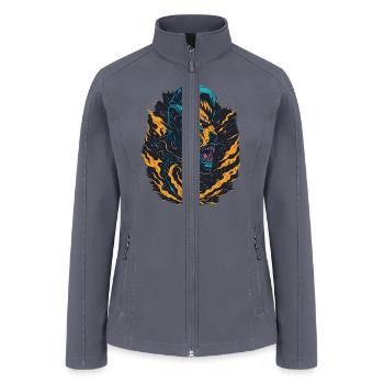 Werewolf - Women’s Soft Shell Jacket - gray - Front
