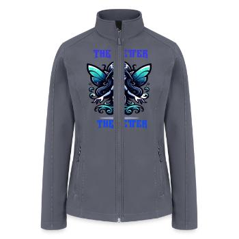wetter the better serphine - Women’s Soft Shell Jacket - gray - Front