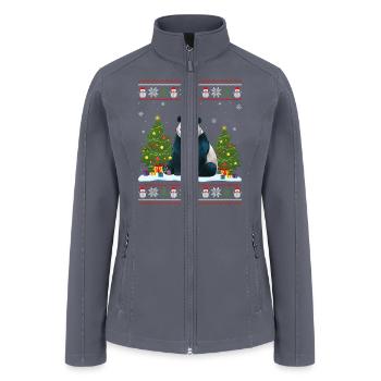 This is My Christmas Pajama Panda Xmas PJs Premiu - Women’s Soft Shell Jacket - gray - Front