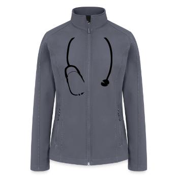 Stethoscope - Women’s Soft Shell Jacket - gray - Front