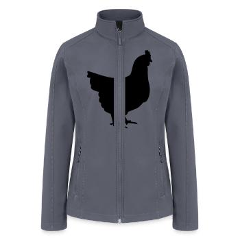 Chicken - Women’s Soft Shell Jacket - gray - Front