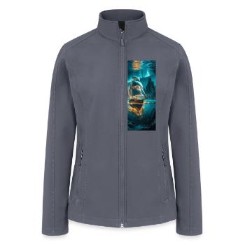 Golden Depths and Sailing Dreams - Women’s Soft Shell Jacket - gray - Front