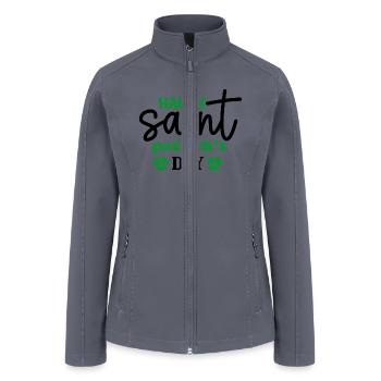 Happy Saint Patricks Day - Women’s Soft Shell Jacket - gray - Front