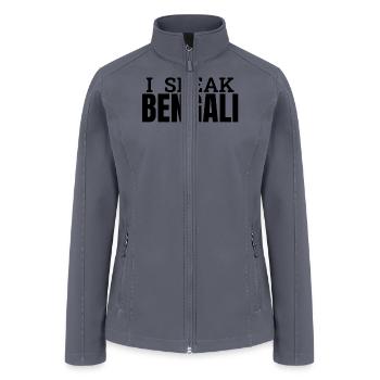 i speak BENGALI - Women’s Soft Shell Jacket - gray - Front