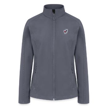 Playing Cards embroidered - Women’s Soft Shell Jacket - gray - Front