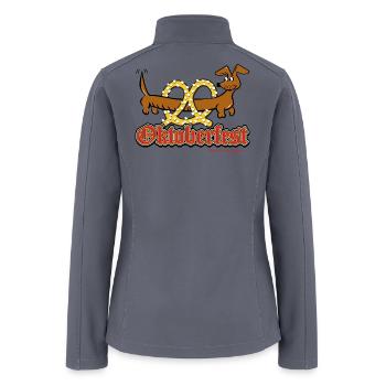 Oktoberfest Dachshund Parade - Women’s Soft Shell Jacket - gray - Back