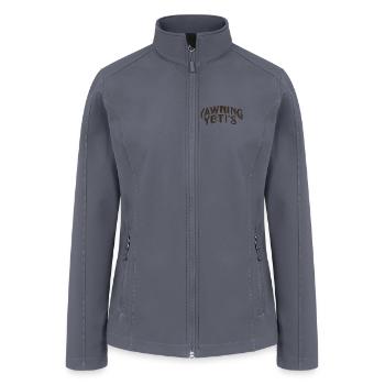 Yawning Yeti Moonshine Label - Women’s Soft Shell Jacket - gray - Front