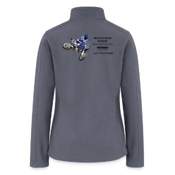 Motocross - Women’s Soft Shell Jacket - gray - Back
