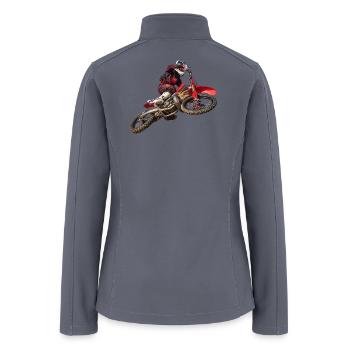 Motocross - Women’s Soft Shell Jacket - gray - Back