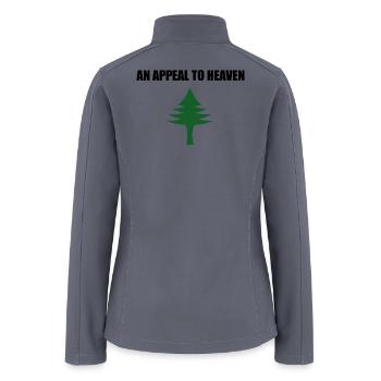 An Appeal to Heaven Flag,the Pine Tree Flag - Women’s Soft Shell Jacket - gray - Back
