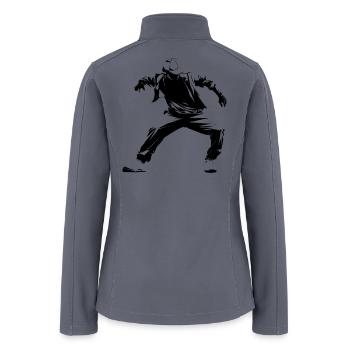 Breakdancing Sketch - Women’s Soft Shell Jacket - gray - Back