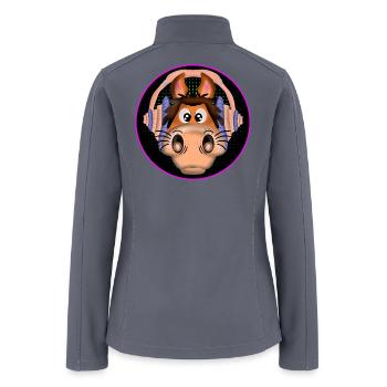 MUSIC HORSE EQUESTRIAN - Women’s Soft Shell Jacket - gray - Back