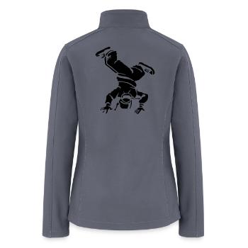 Breakdancer Drawing - Women’s Soft Shell Jacket - gray - Back