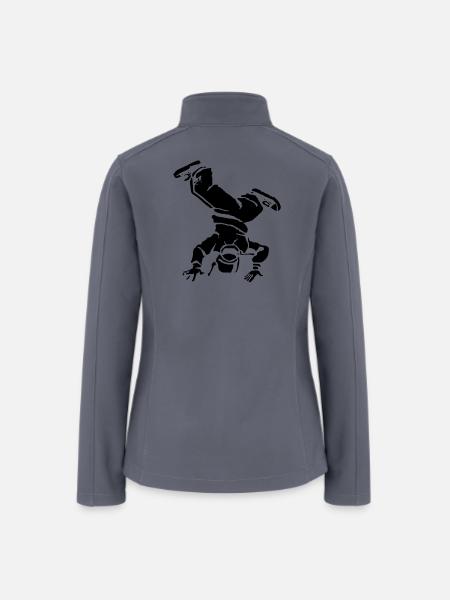 Breakdancer Drawing - Women’s Soft Shell Jacket - gray