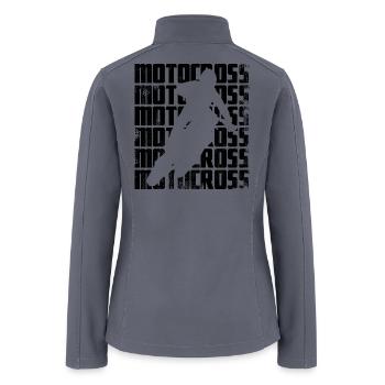 Motocross - Women’s Soft Shell Jacket - gray - Back