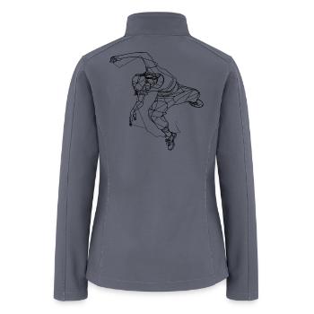 Breakdancer Sketch - Women’s Soft Shell Jacket - gray - Back