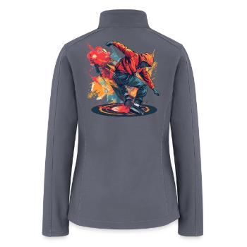 Breakdancer Graffiti - Women’s Soft Shell Jacket - gray - Back