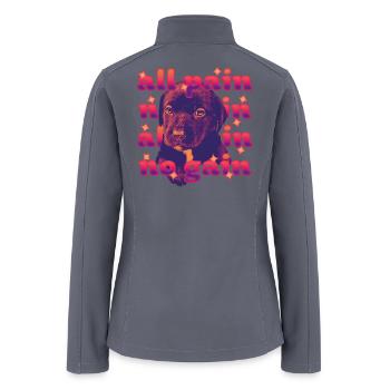All Pain No Gain - Women’s Soft Shell Jacket - gray - Back