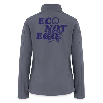Eco Not Ego Design - Women’s Soft Shell Jacket - gray - Back