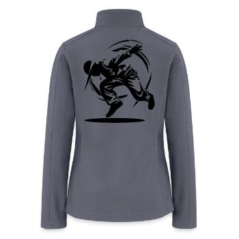B-Boy Drawing - Women’s Soft Shell Jacket - gray - Back