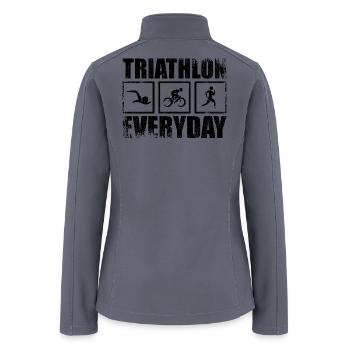 Triathlon Everyday - Women’s Soft Shell Jacket - gray - Back