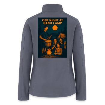 Night at Band Camp Drums - Women’s Soft Shell Jacket - gray - Back