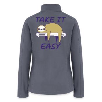 Take It Easy - Women’s Soft Shell Jacket - gray - Back