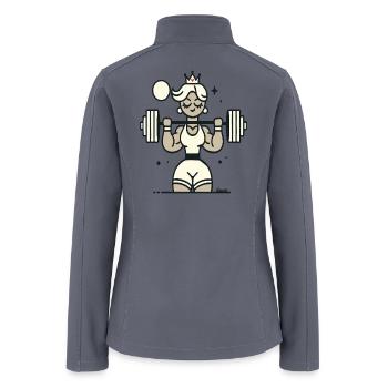 Regal Weightlifter Queen - Women’s Soft Shell Jacket - gray - Back