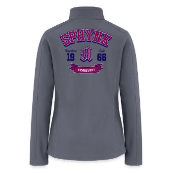 Sphynx Hairless Cats Forever Classic Varsity Style - Women’s Soft Shell Jacket - gray - Back