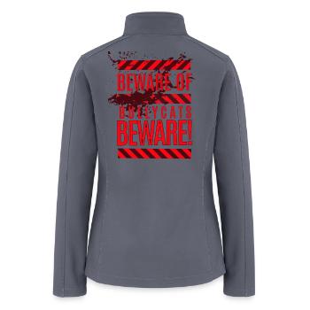 XL Bully Cat Breeders - Women’s Soft Shell Jacket - gray - Back