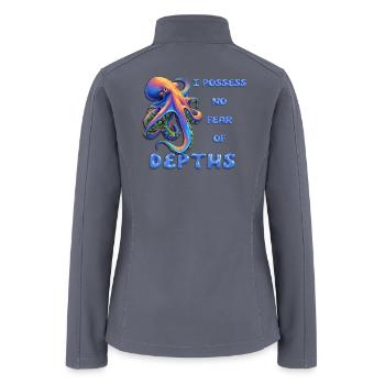I Possess No Fear Of Depths - Women’s Soft Shell Jacket - gray - Back