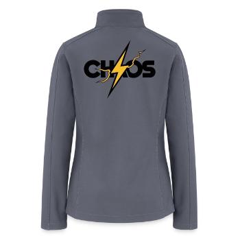Lightning Glyph Crest - Women’s Soft Shell Jacket - gray - Back