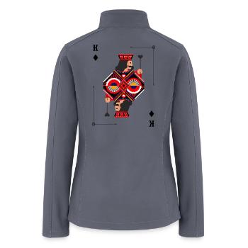 Card King - Women’s Soft Shell Jacket - gray - Back