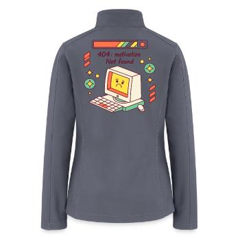 Retro Computer 404 Mood - Women’s Soft Shell Jacket - gray - Back