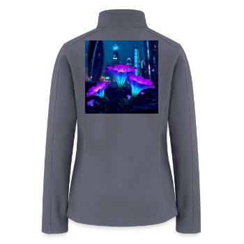Bloominescent - Women’s Soft Shell Jacket - gray - Back