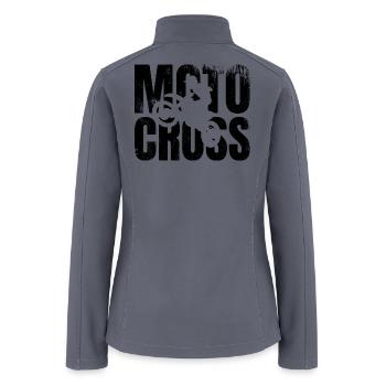 Motocross - Women’s Soft Shell Jacket - gray - Back