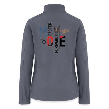 Move Faster Mode Hipstyle - Women’s Soft Shell Jacket - gray - Back