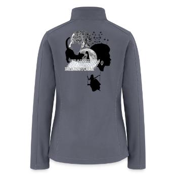 Brainstorm Mindscape Collage - Women’s Soft Shell Jacket - gray - Back