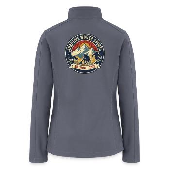 Adaptive Winter Sports 2026: No Limits Badge - Women’s Soft Shell Jacket - gray - Back
