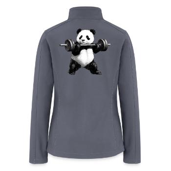Fitness Pandas - Gym - Women’s Soft Shell Jacket - gray - Back