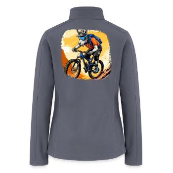 Donkey Mountainbiker / Bike Donkey - Women’s Soft Shell Jacket - gray - Back