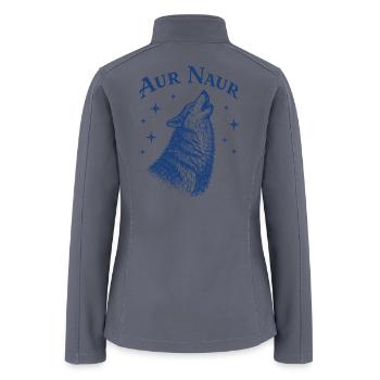 Aur Naur Wolf Howl - Women’s Soft Shell Jacket - gray - Back