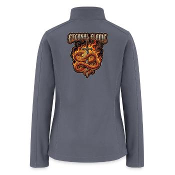 Eternal Flame: Sword and Serpent - Women’s Soft Shell Jacket - gray - Back