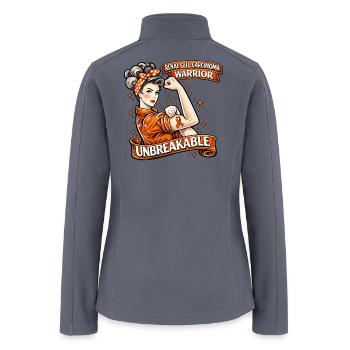Renal Cell Warrior Unbreakable - Women’s Soft Shell Jacket - gray - Back