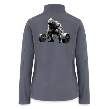 Hooded Powerlift - Women’s Soft Shell Jacket - gray - Back